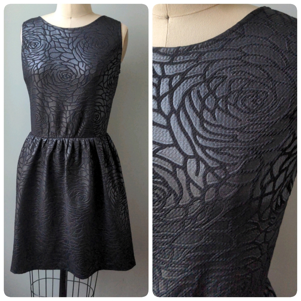 Love Ady Fit & Flare Scuba Dress